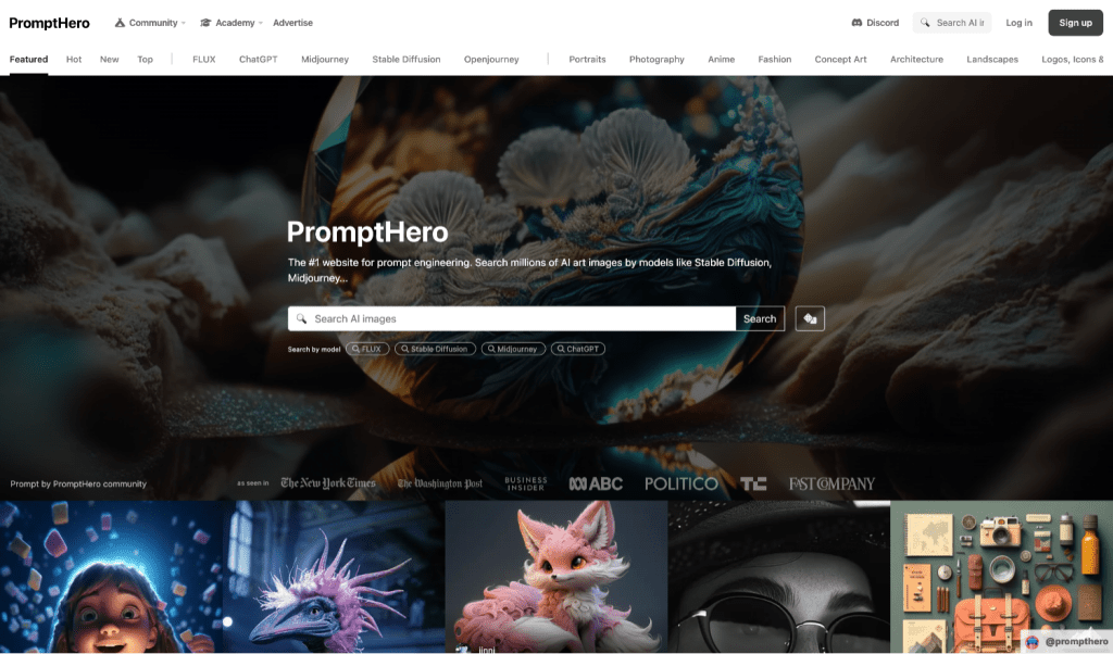 Search-prompts-for-Stable-Diffusion-ChatGPT-Midjourney-PromptHero